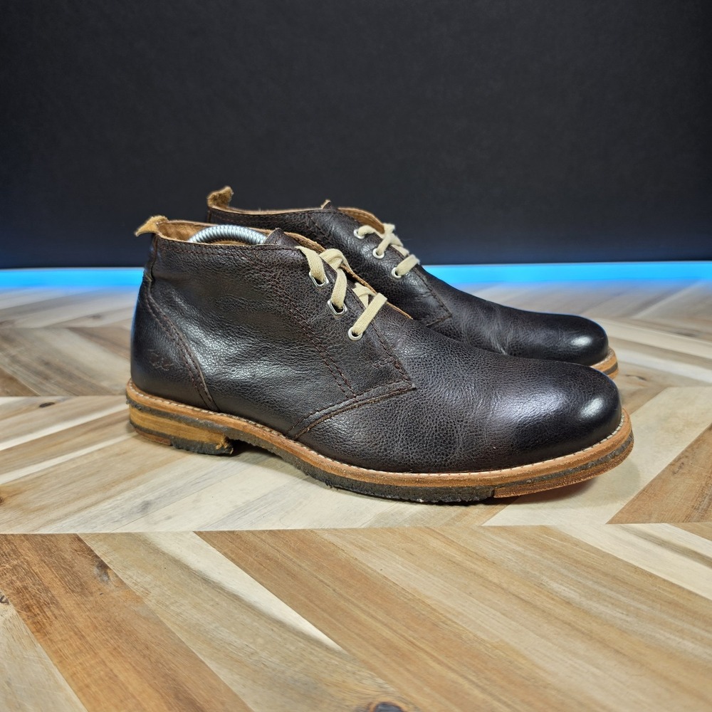 Bed Stu Brown Leather Ankle Boots Men's Size 9/EUR 43 Casual Chukka Gum Sole